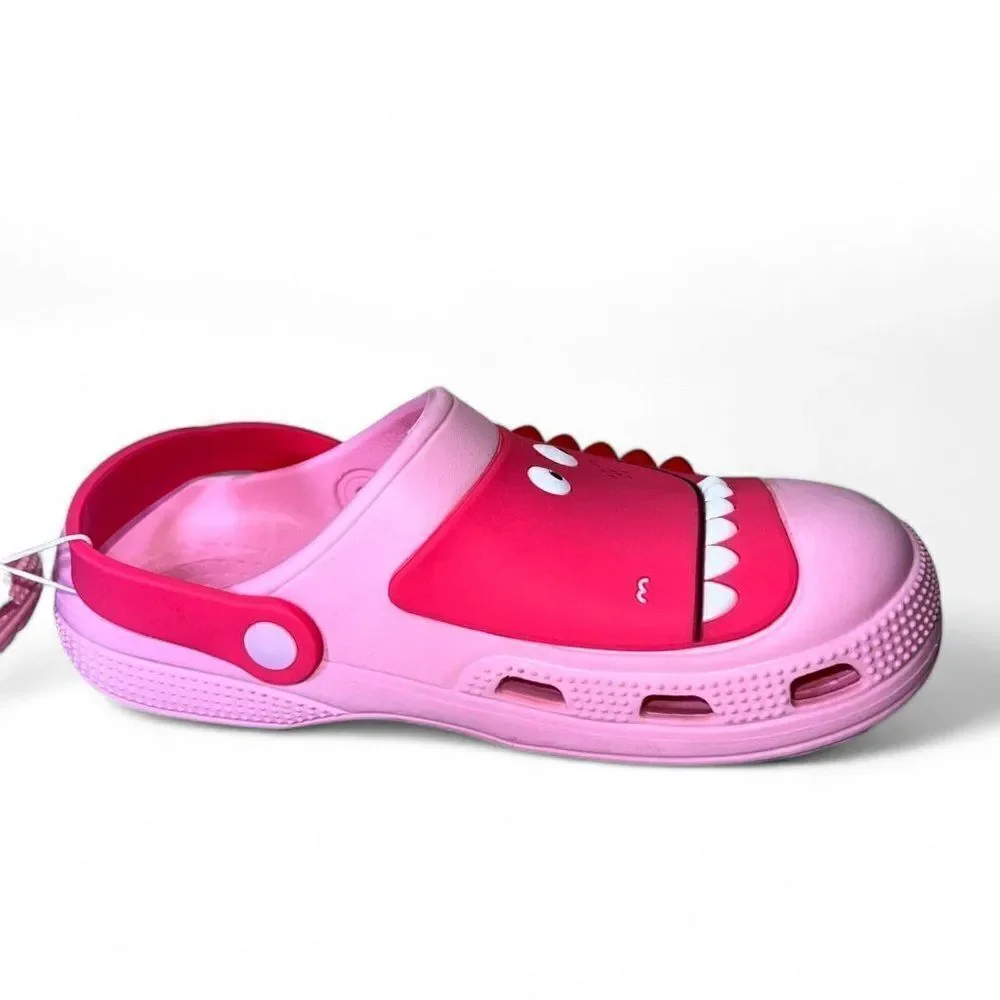 Unbranded Dinosaur‎ Garden Clogs Pink Youth 11.5-12